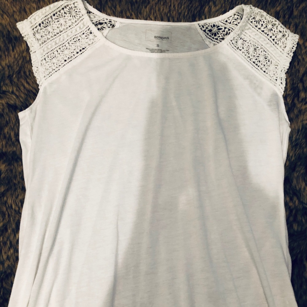 Sonoma Lacy White Top